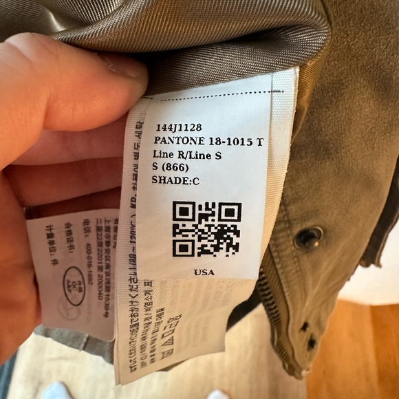 Abercrombie and Fitch Brown Mid-Length Waxed Barn Jacket - Picture 7 of 8